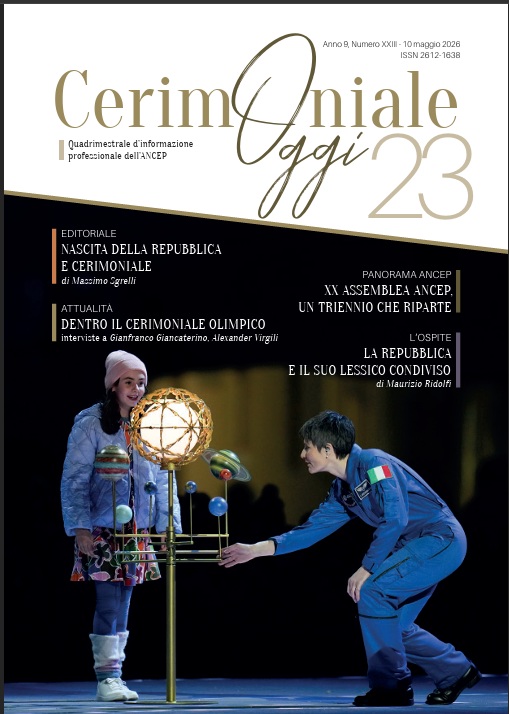 In distribuzione il nuovo numero di Cerimoniale Oggi